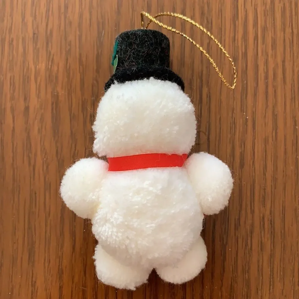 2 cloth snowman Christmas tree ornaments‎
